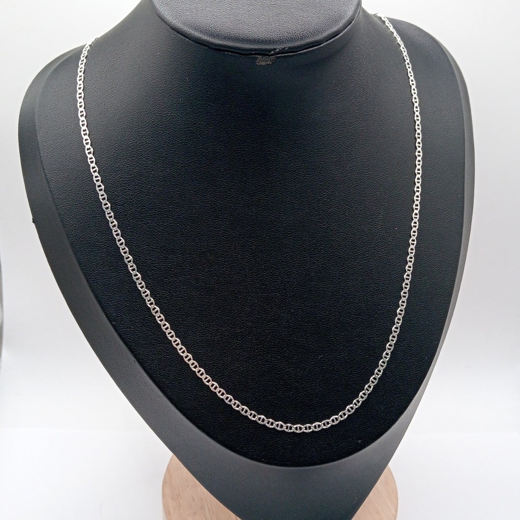 CADENA TEJIDO GUCHI PLATA .925 60 CM 3.8 GR (NUEVO)