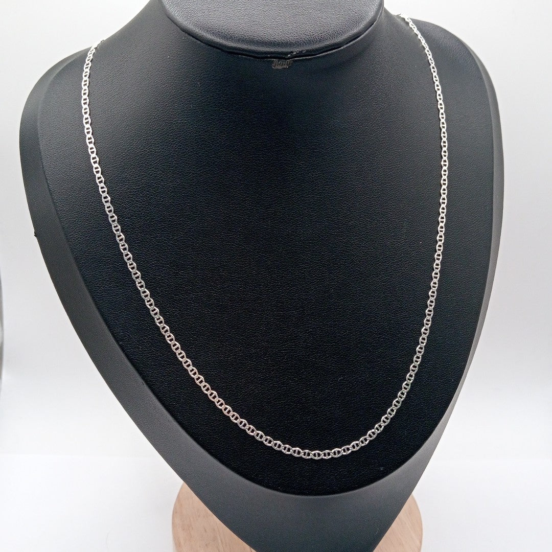 CADENA TEJIDO GUCHI PLATA .925 60 CM 3.8 GR (NUEVO)