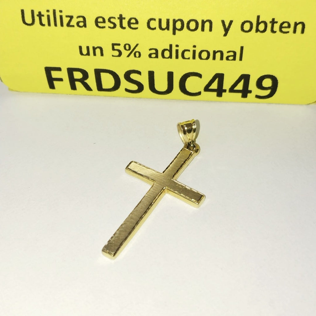 CRUZ, DIJE ORO 14 K 3.2 GRMS (SEMINUEVO)