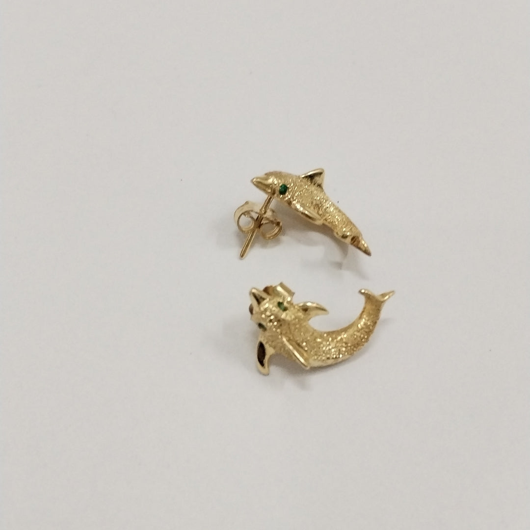 ARETES PAR ORO 14 K 3.6 GRMS (SEMINUEVO)