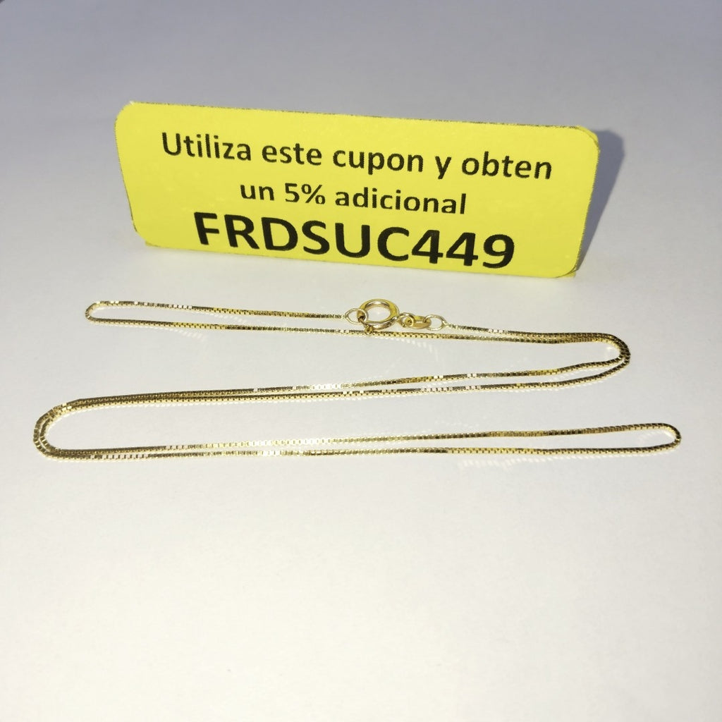 CADENA ORO 14 K 2.2 GRMS (SEMINUEVO)