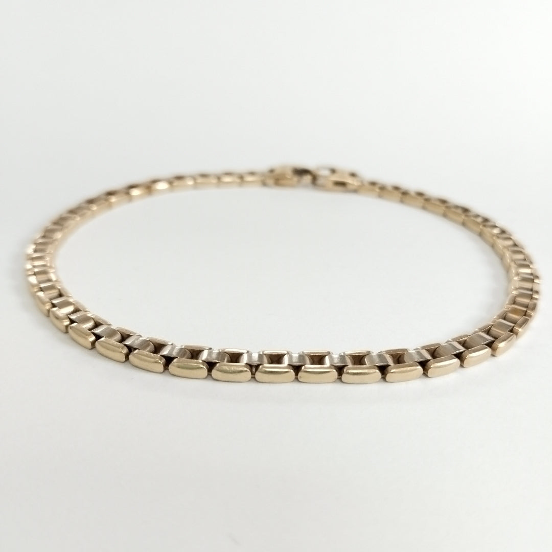 PULSERA ORO, ORO COMBINADO 14 K 13.3 GRMS (SEMINUEVO)