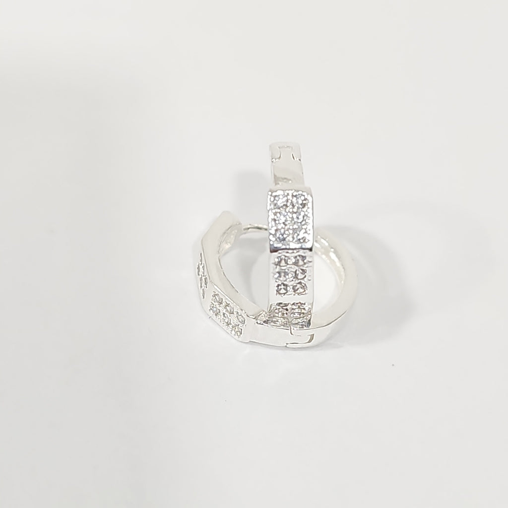 ARRACADAS C/CIRCONIAS PLATA .925 2.5 GR (NUEVO)
