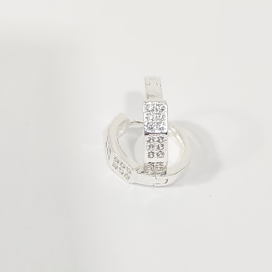 ARRACADAS C/CIRCONIAS PLATA .925 2.5 GR (NUEVO)