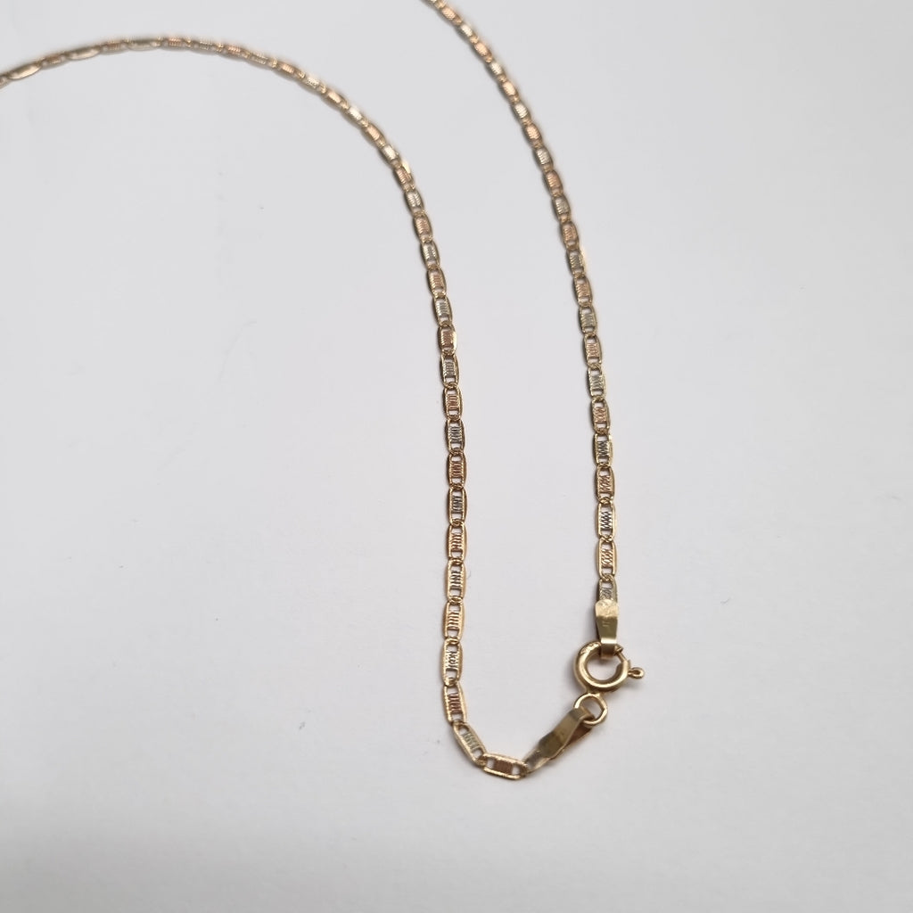 CADENA ORO, ORO COMBINADO 14 K 3.2 GRMS (SEMINUEVO)