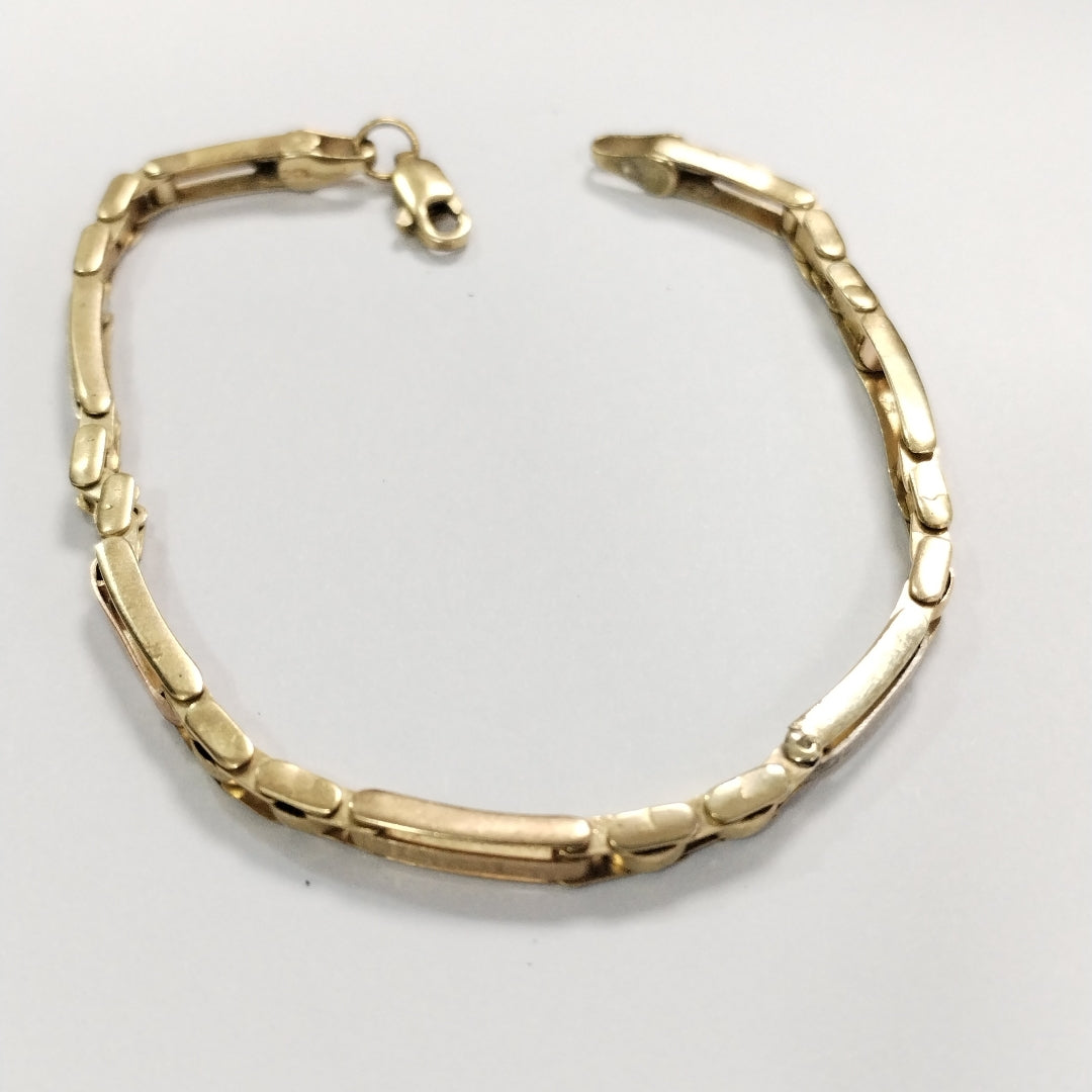 PULSERA ORO, ORO COMBINADO 10 K 6.7 GRMS (SEMINUEVO)