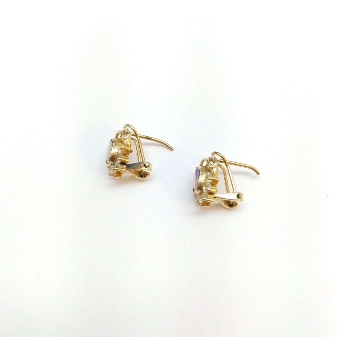 ARETES PAR ORO 14 K 3.8 GRMS (SEMINUEVO)