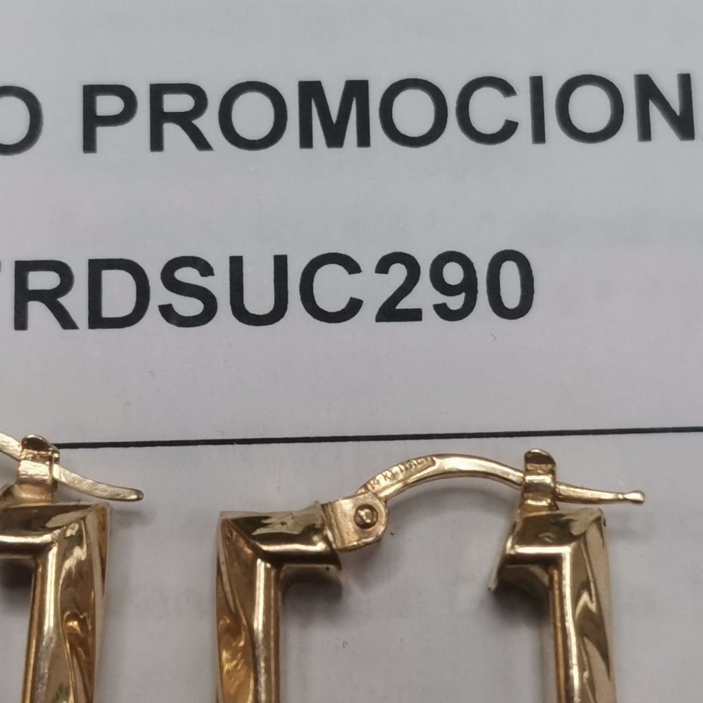 ARETES PAR ORO 14 K 3.9 GRMS (SEMINUEVO)