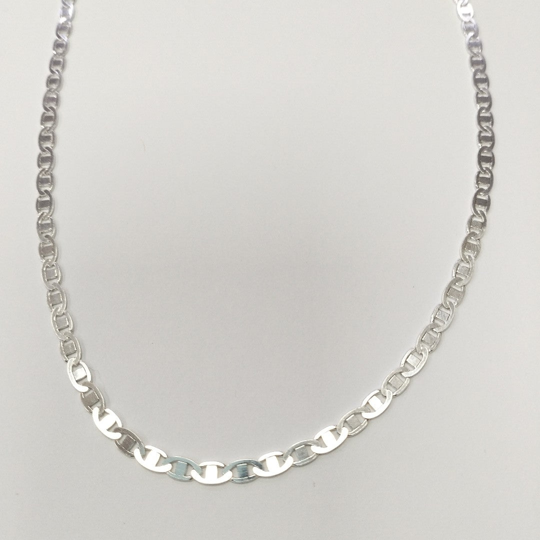 CADENA TEJIDO GUCHI PLATA .925 60 CM 9.7 GR (NUEVO)