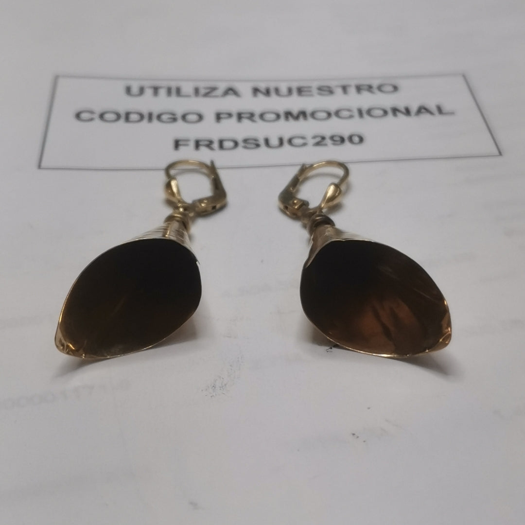 ARETES PAR ORO 14 K 3.7 GRMS (SEMINUEVO)