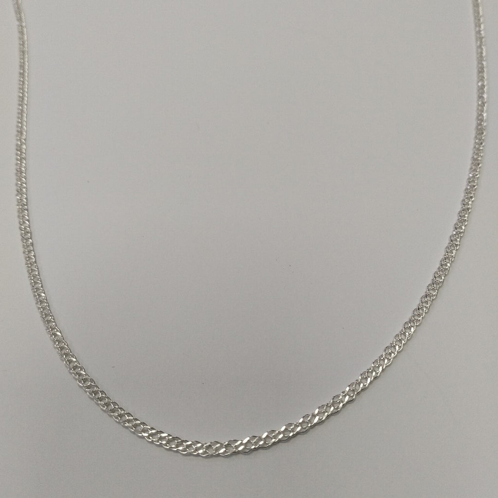 CADENA TEJIDO ESLABONES PLATA .925 50 CM 3.6 GR (NUEVO)
