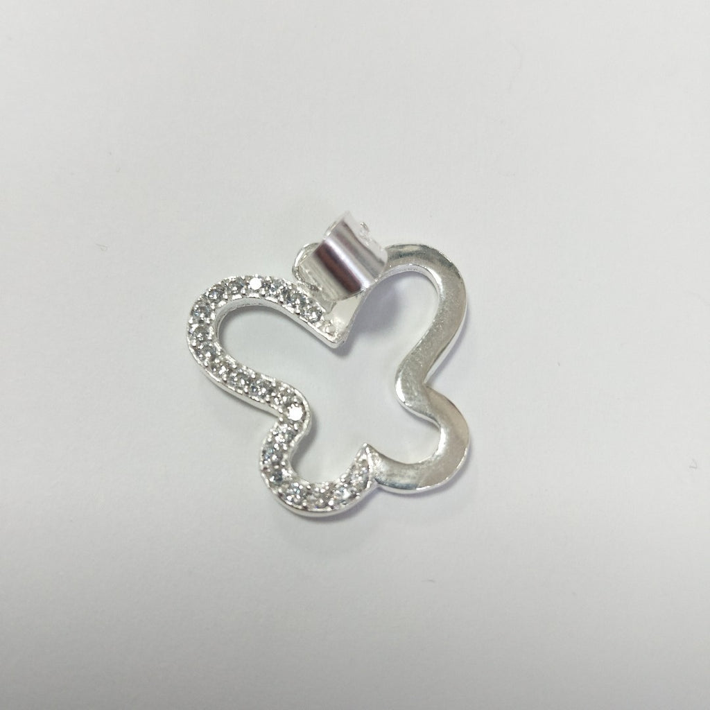 DIJE MARIPOSA C/CIRCONIAS PLATA .925 2.3 GR (NUEVO)