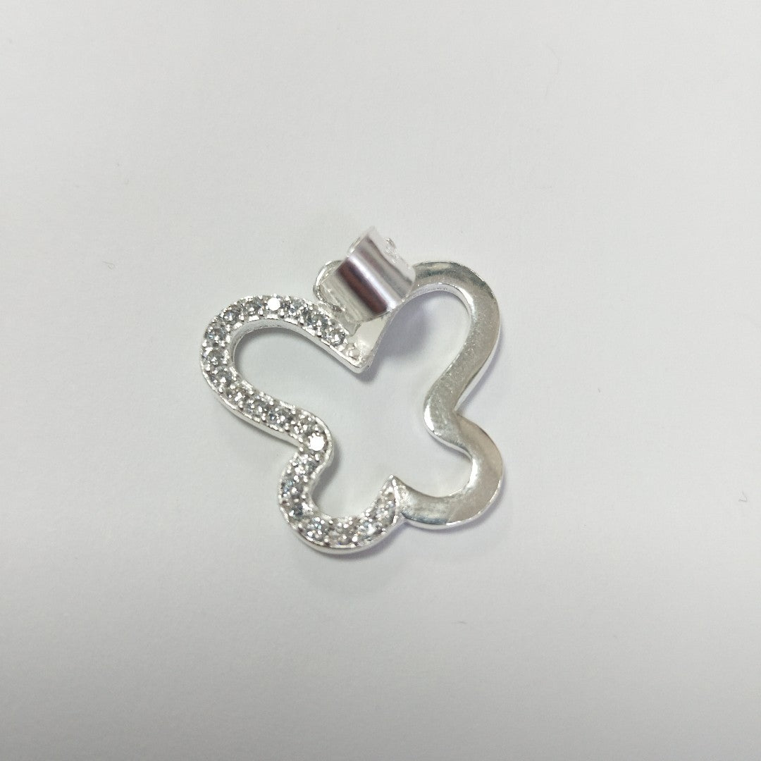 DIJE MARIPOSA C/CIRCONIAS PLATA .925 2.3 GR (NUEVO)