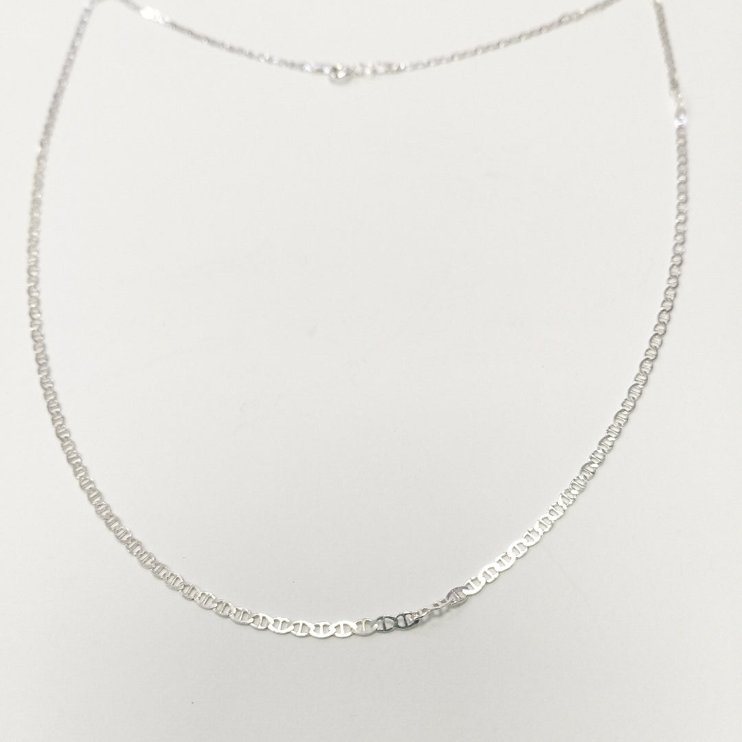 CADENA TEJIDO GUCHI PLATA .925 60 CM 3.8 GR (NUEVO)
