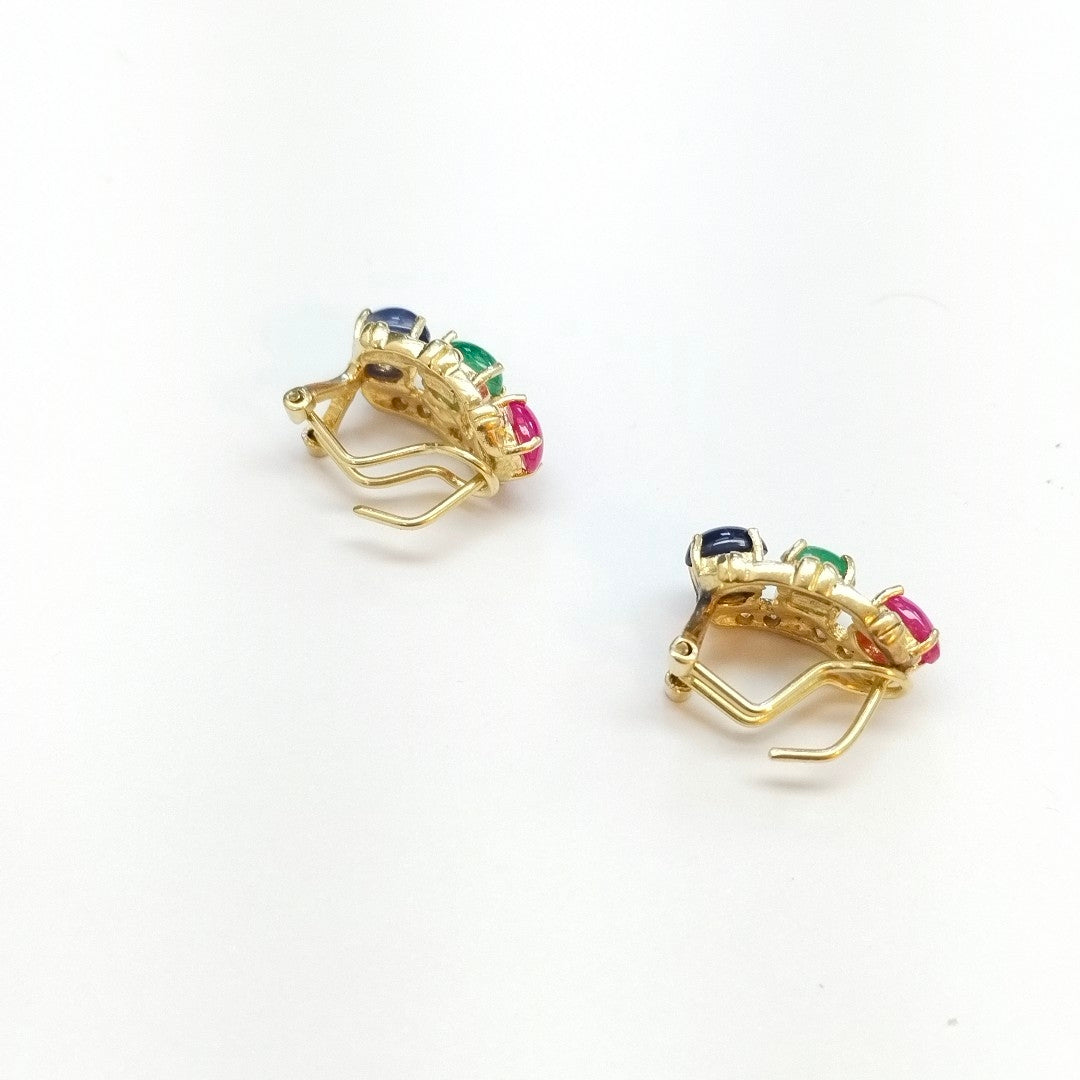 ARETES PAR ORO 14 K 8.4 GRMS (SEMINUEVO)