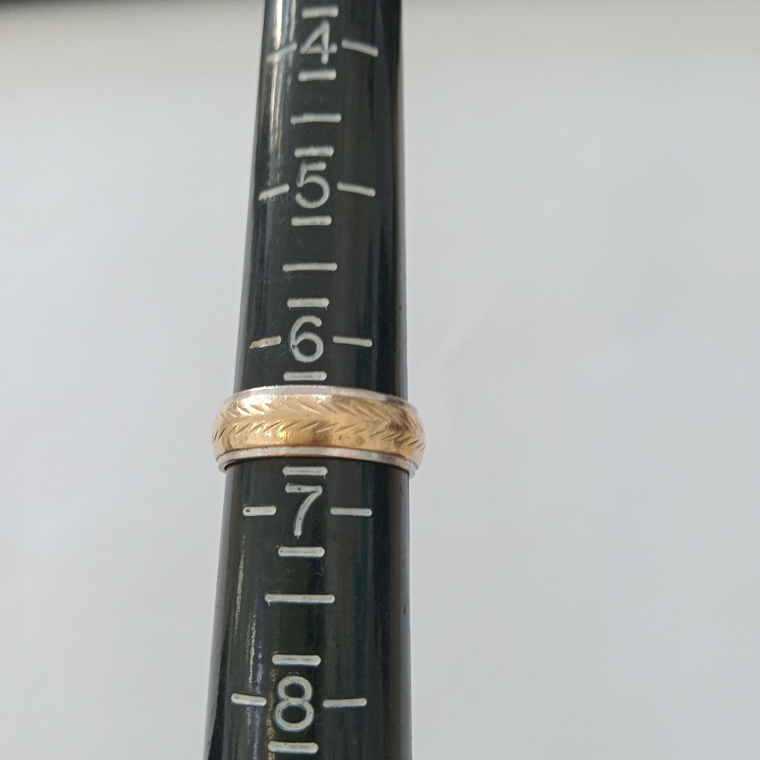 ARGOLLA ORO COMBINADO 10 K 5.2 GRMS (SEMINUEVO)