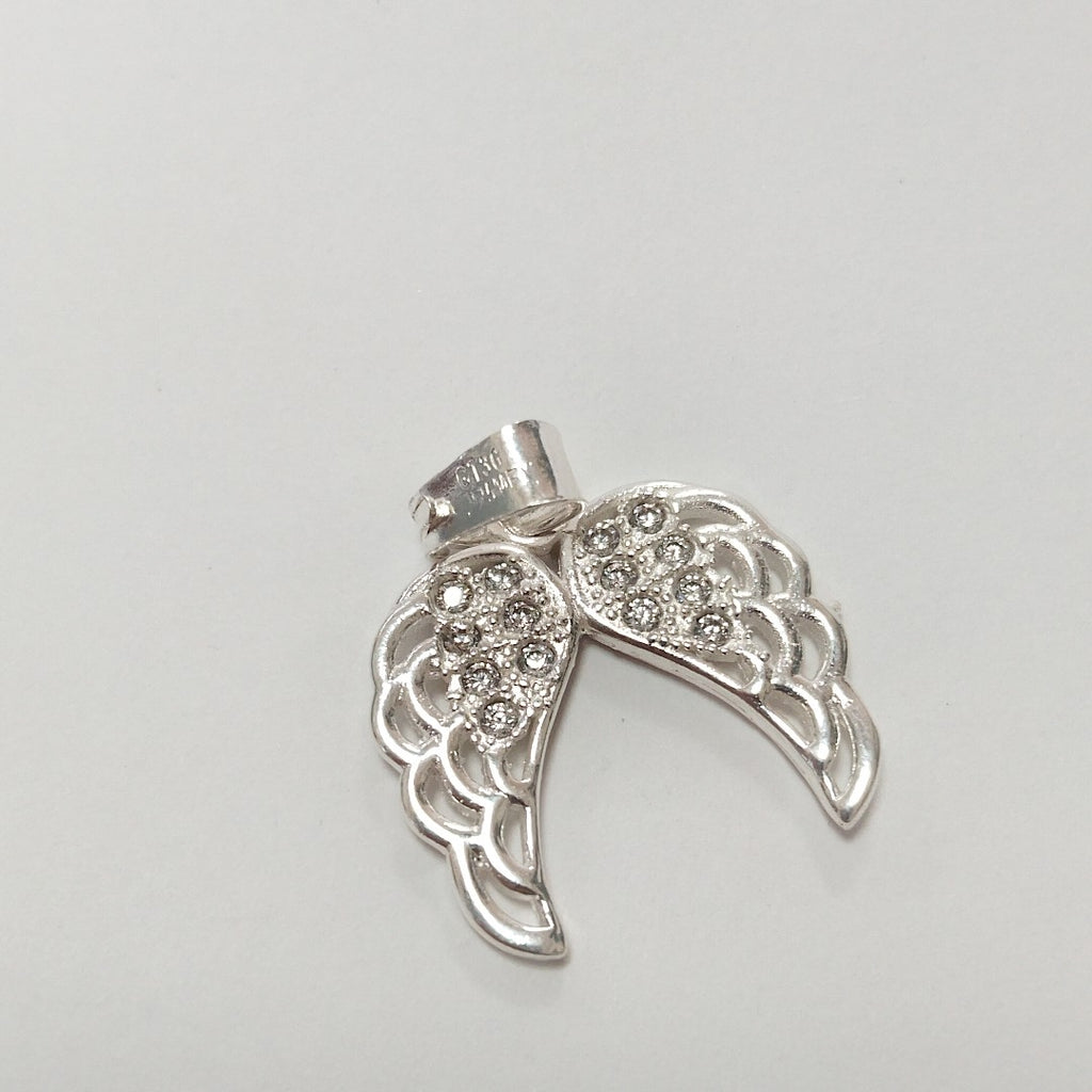 DIJE ALAS C/CIRCONIAS PLATA .925 2.4 GR (NUEVO)
