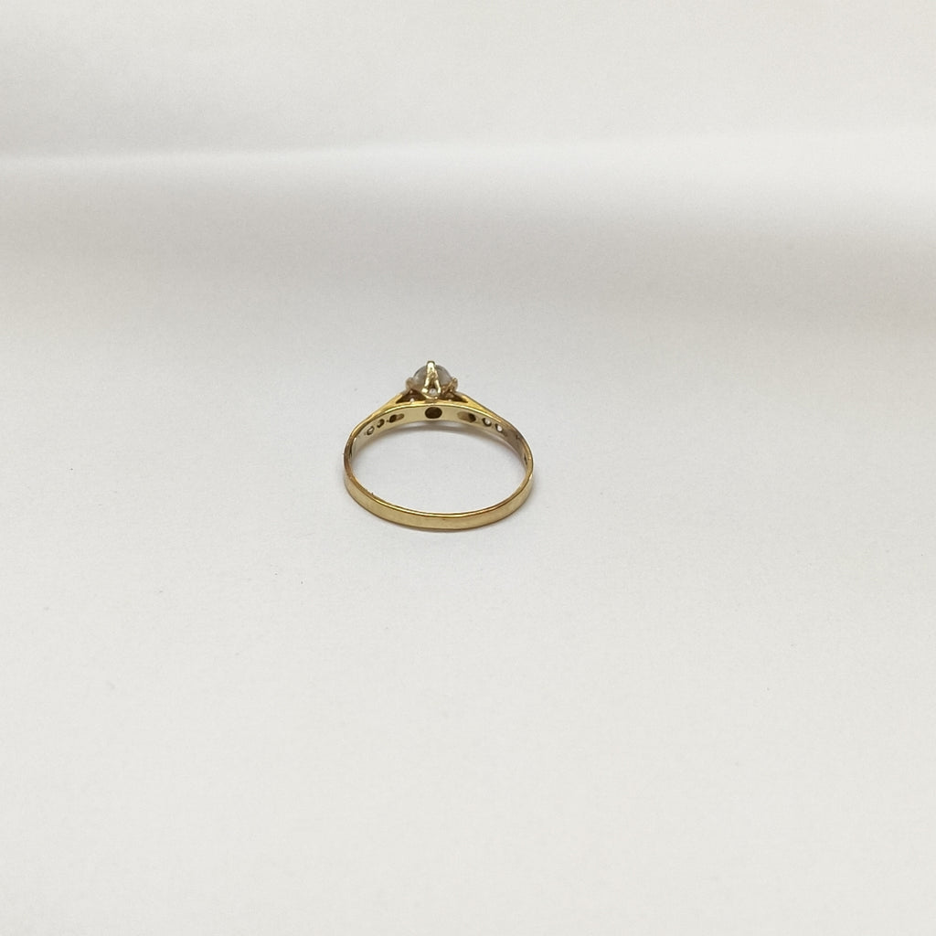 ANILLITO,SOLITARIO ORO 8 K 1,20 GRMS (SEMINUEVO)