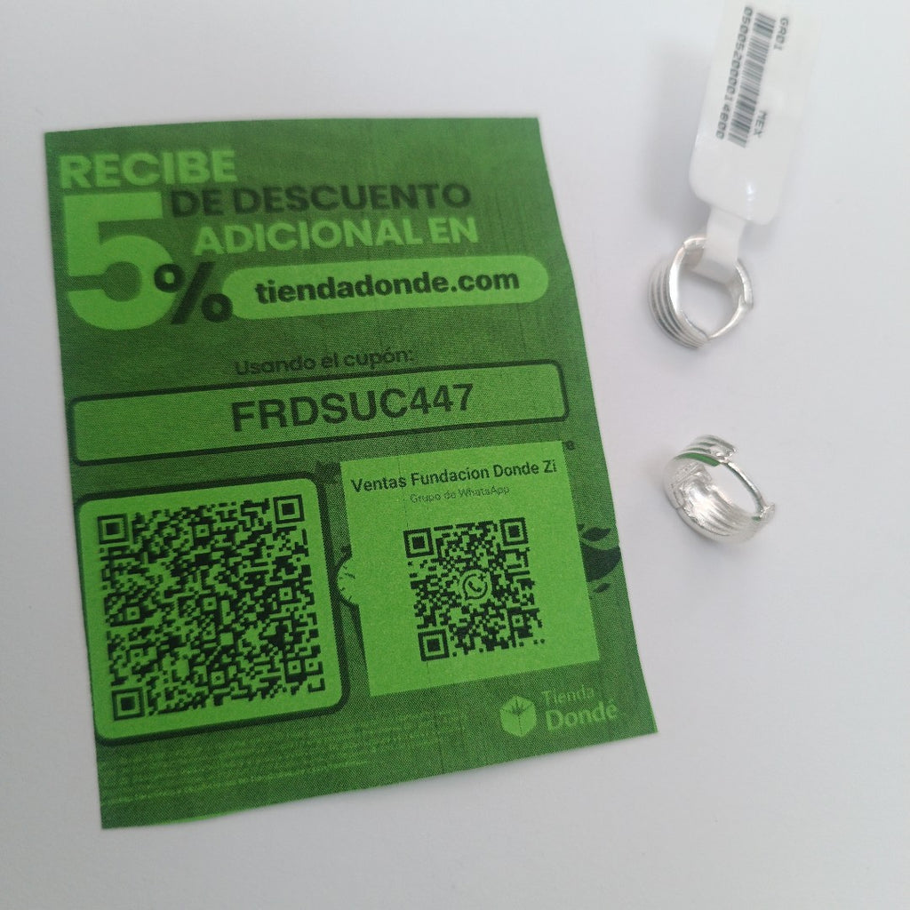 ARRACADAS PLATA .925 2.7 GR (NUEVO)