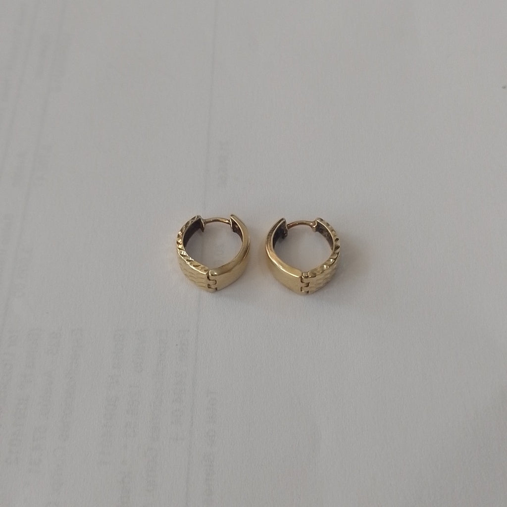 ARRACADAS PAR ORO 14 K 1.5 GRMS (SEMINUEVO)