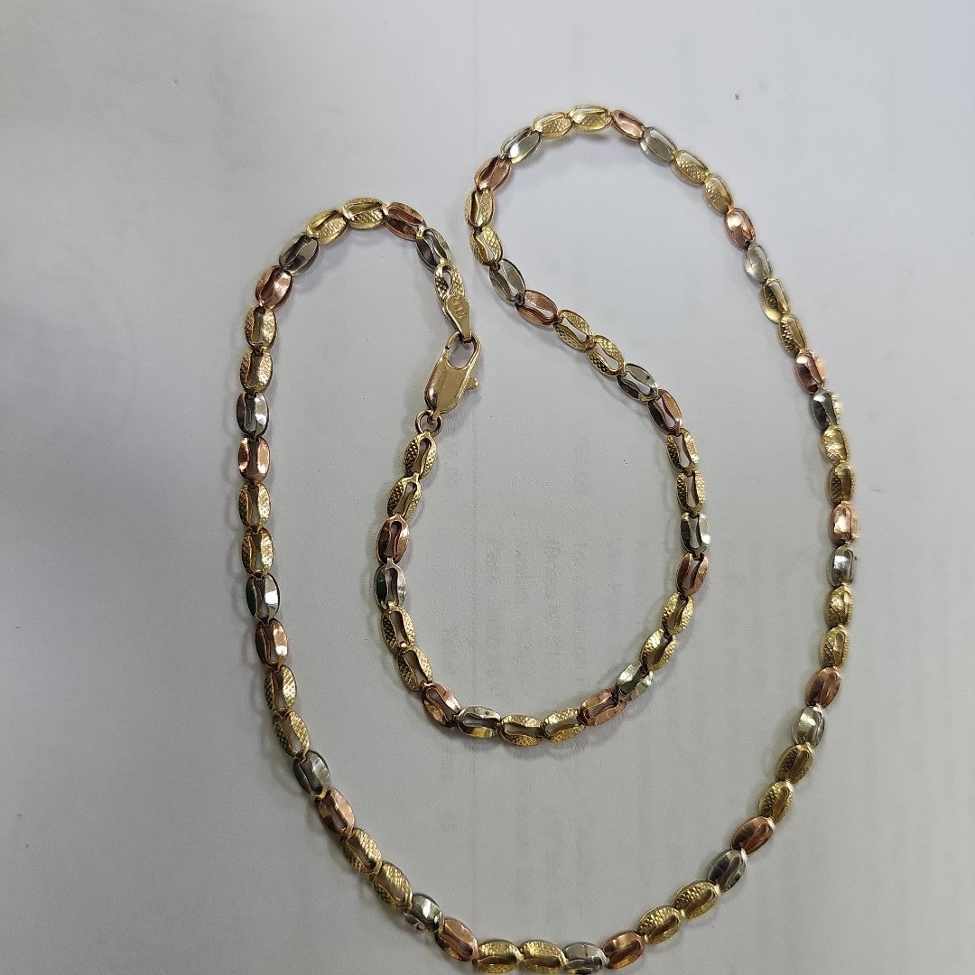 CADENA ORO, ORO COMBINADO 10 K 7.4 GRMS (SEMINUEVO)