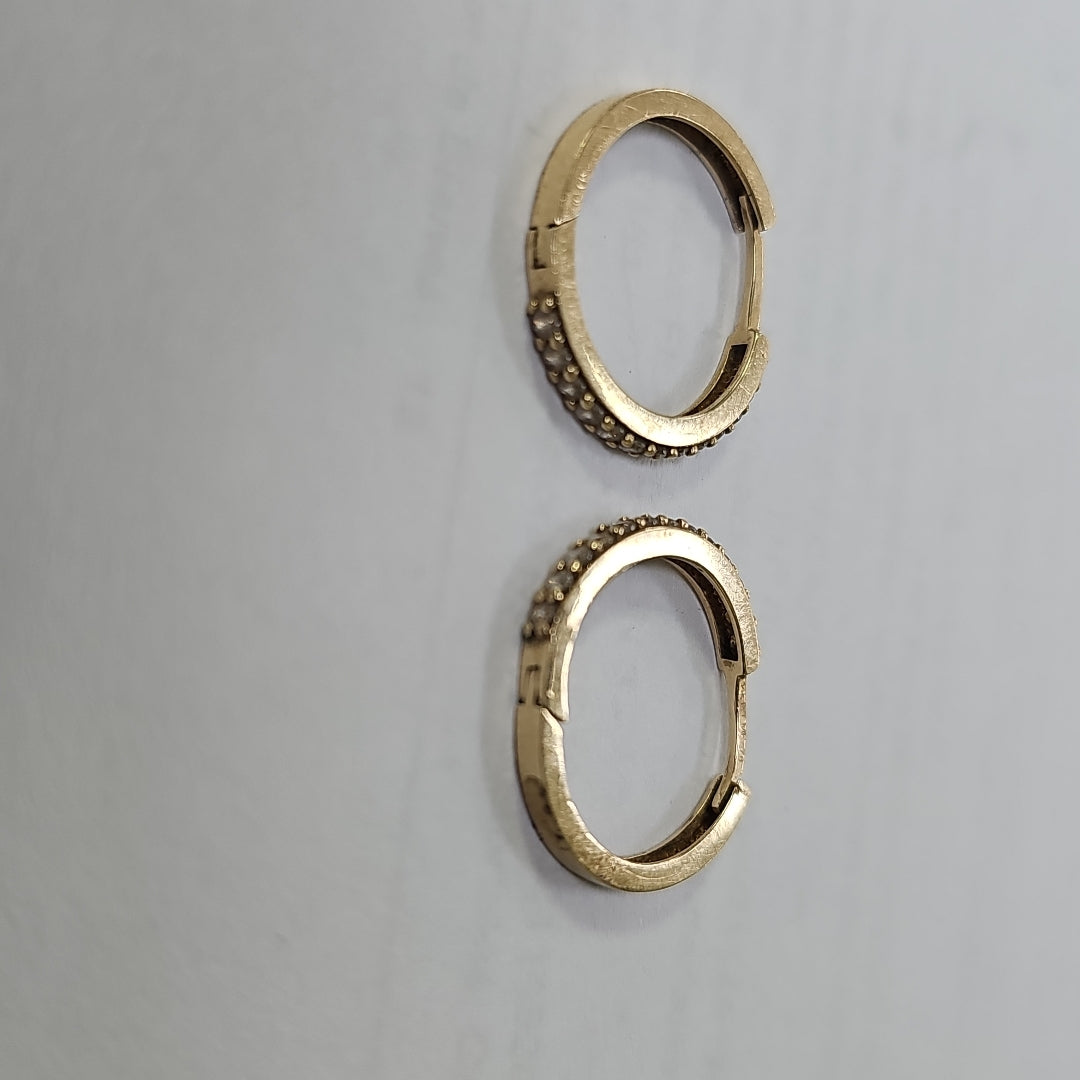 ARRACADAS PAR ORO 14 K 2.5 GRMS (SEMINUEVO)