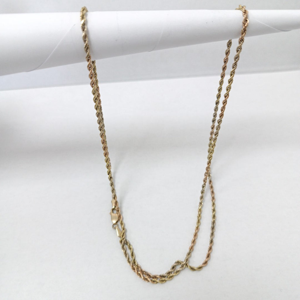CADENA ORO, ORO COMBINADO 14 K 11.2 GRMS (SEMINUEVO)