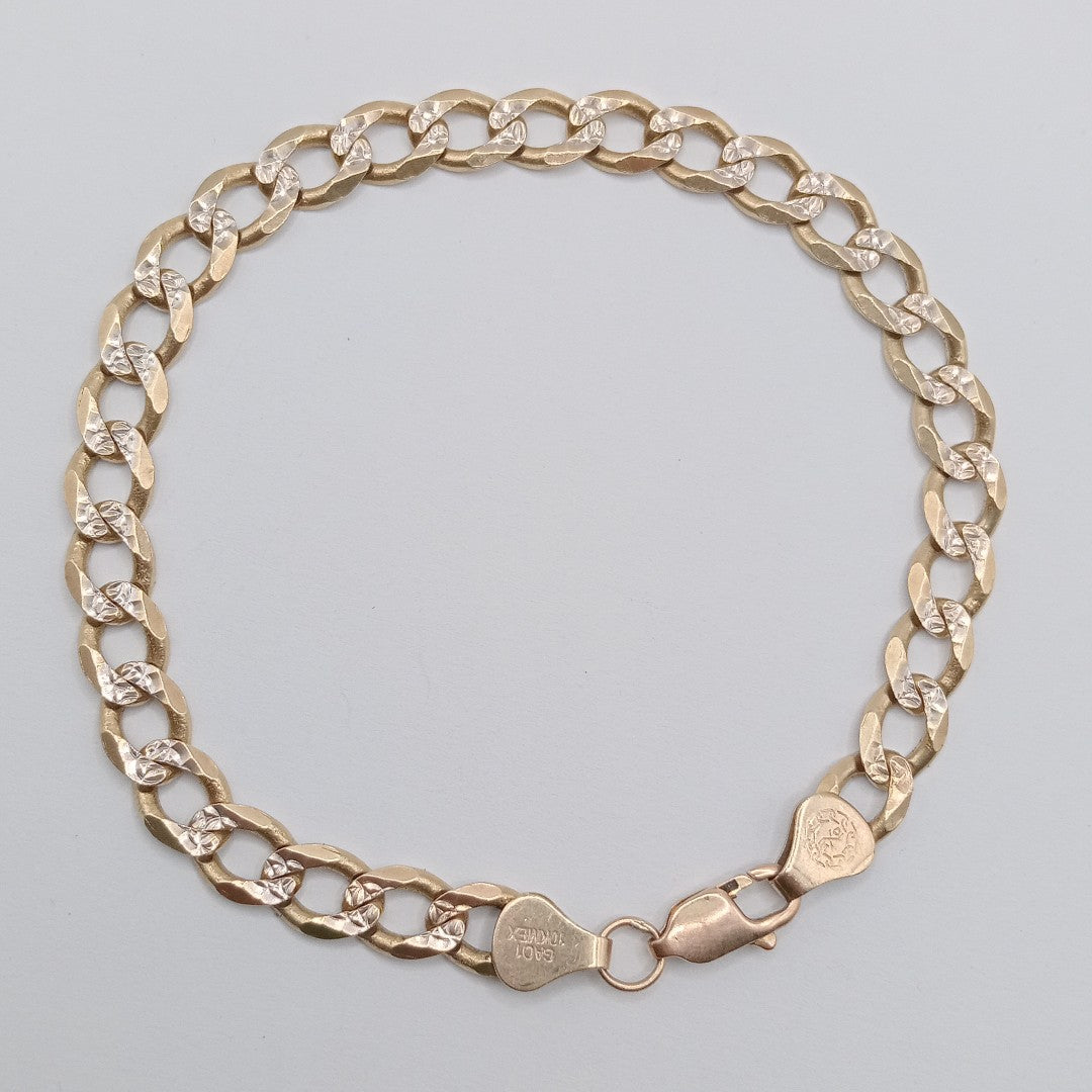 PULSERA ORO, RODIADO 10 K 13.5 GRMS (SEMINUEVO)