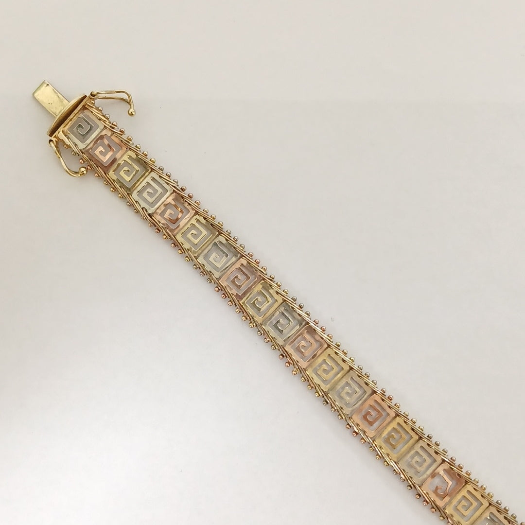 PULSERA ORO,ORO COMBINADO 10 K 9,90 GRMS (SEMINUEVO)