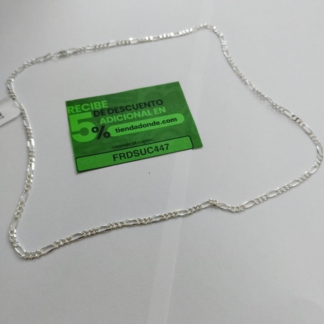 CADENA TEJIDO 3X1 PLATA .925 55 CM 7.7 GR (NUEVO)