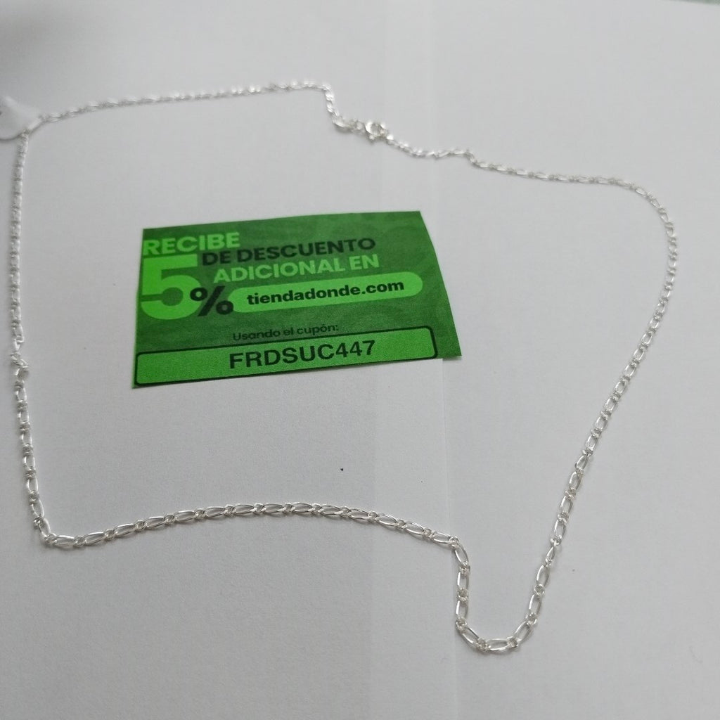 CADENA TEJIDO 1X1 PLATA .925 55 CM 3.3 GR (NUEVO)