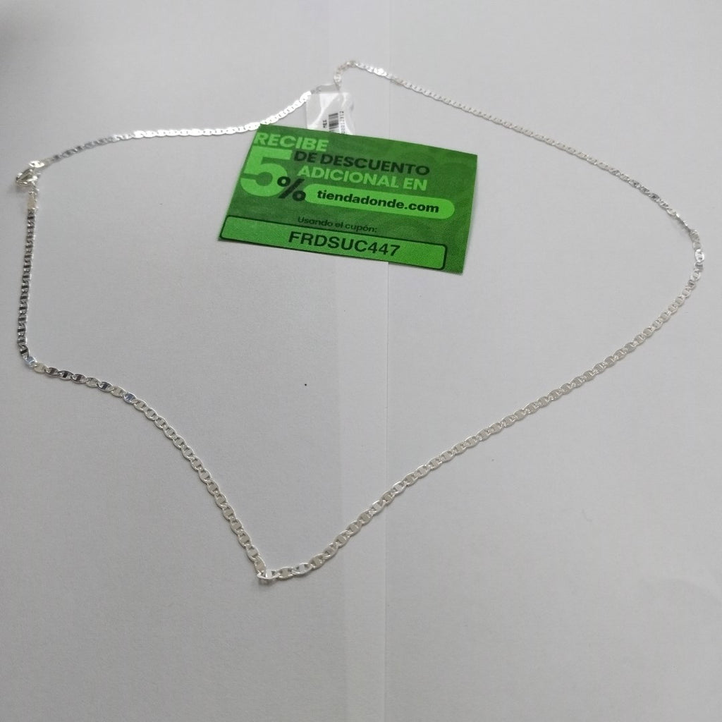 CADENA TEJIDO ESPEJO PLATA .925 55 CM 3.8 GR (NUEVO)