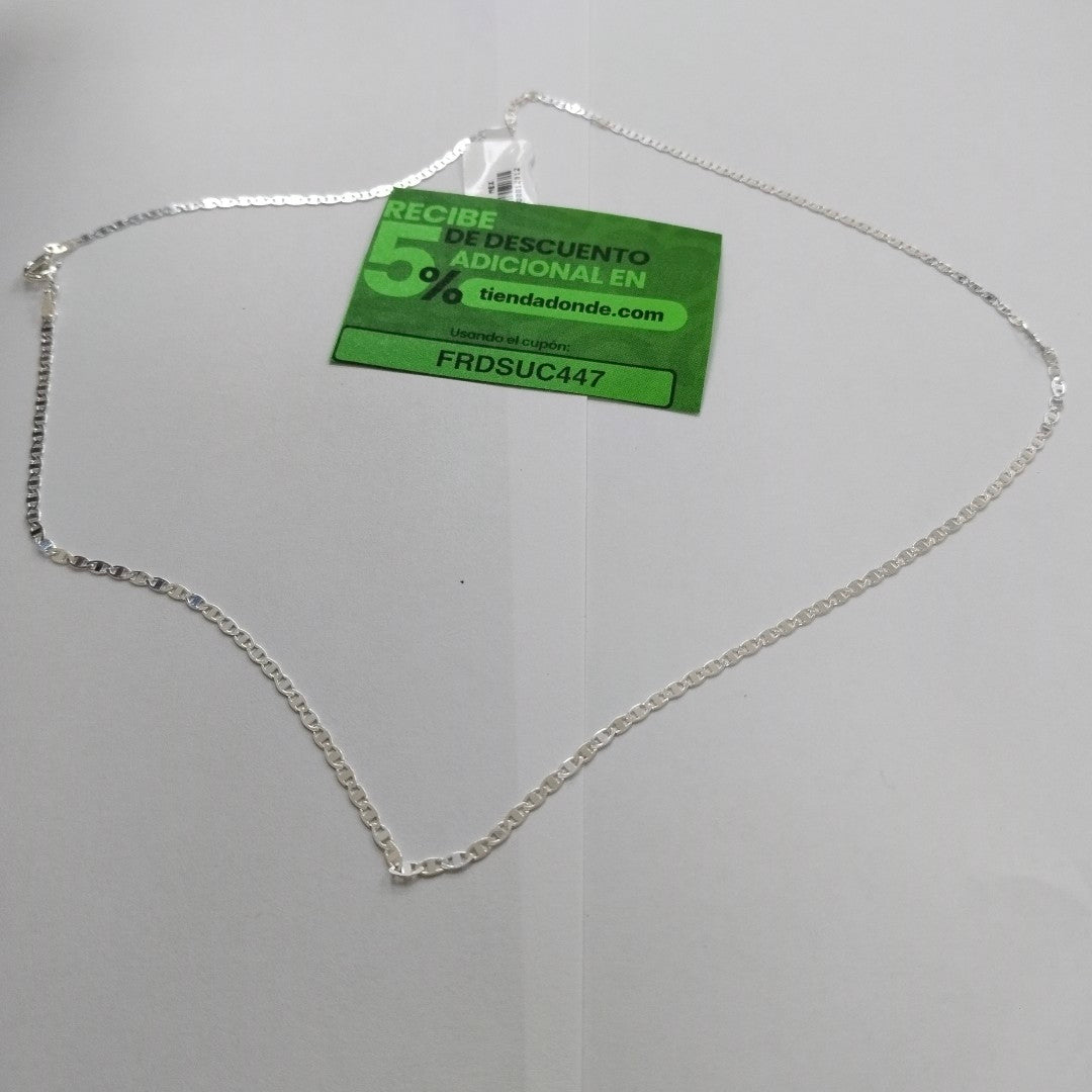 CADENA TEJIDO ESPEJO PLATA .925 55 CM 3.8 GR (NUEVO)