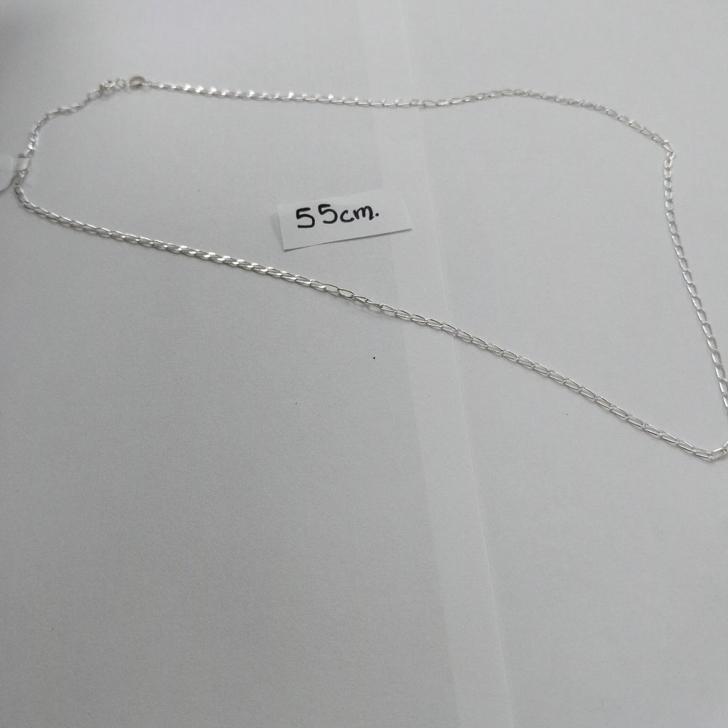 CADENA TEJIDO ESLABONES PLATA .925 55 CM 2.8 GR (NUEVO)