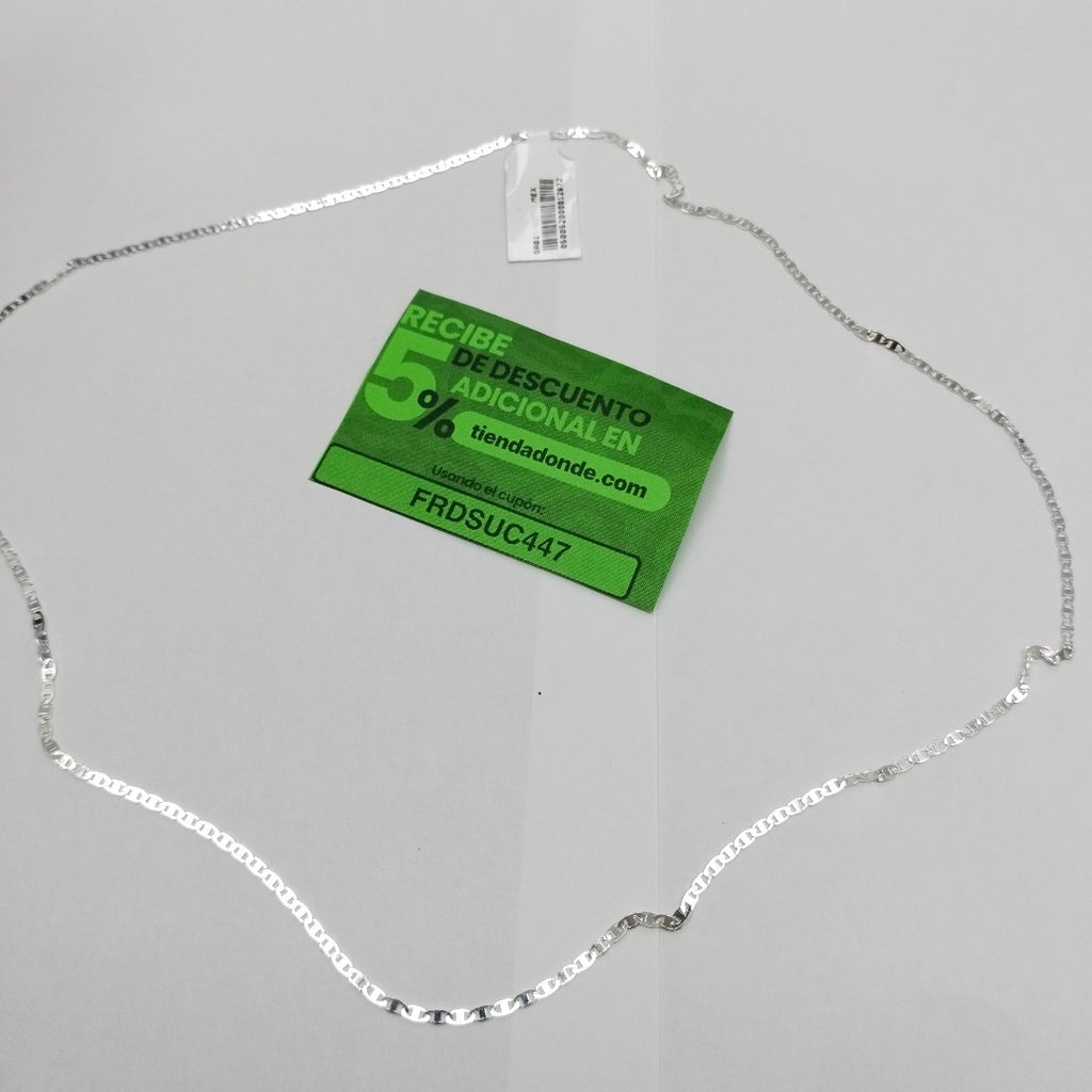 CADENA TEJIDO ESPEJO PLATA .925 60 CM 4.2 GR (NUEVO)