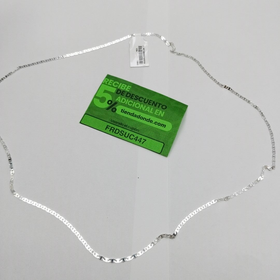 CADENA TEJIDO ESPEJO PLATA .925 60 CM 4.2 GR (NUEVO)