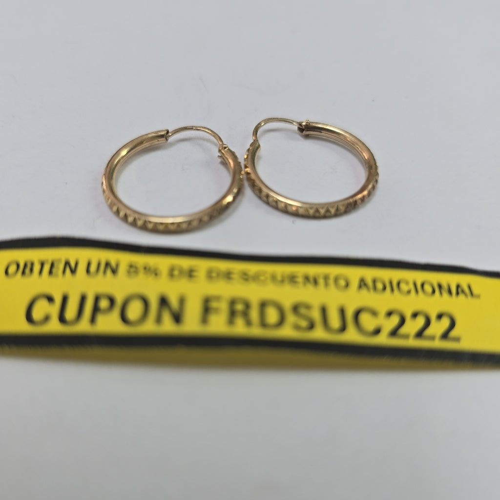 ARRACADAS PAR ORO 10 K 1.6 GRMS (SEMINUEVO)