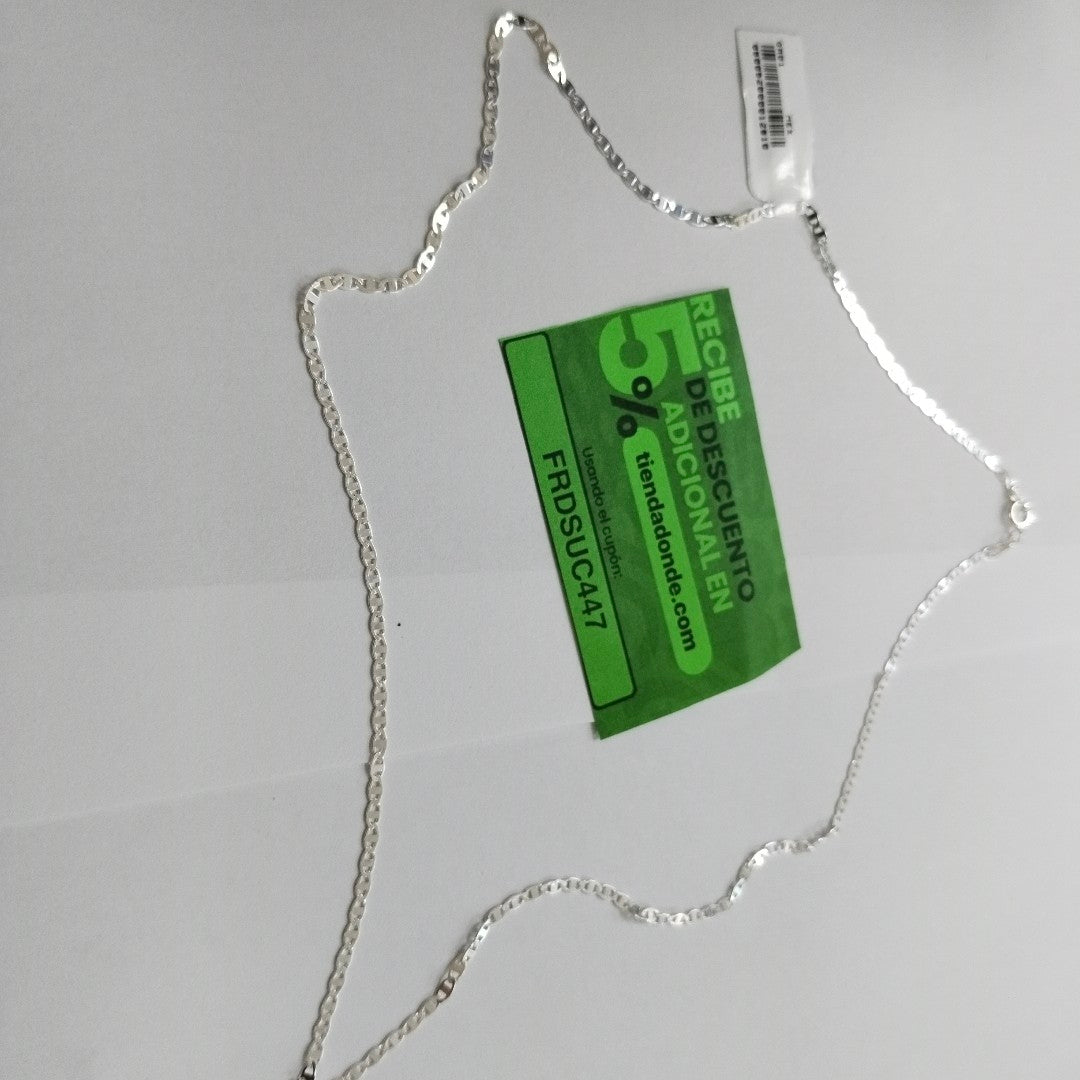 CADENA TEJIDO ESPEJO PLATA .925 55 CM 3.8 GR (NUEVO)