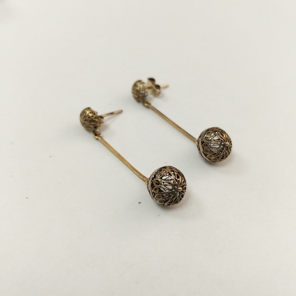 ARETES PAR ORO 8 K 3.1 GRMS (SEMINUEVO)