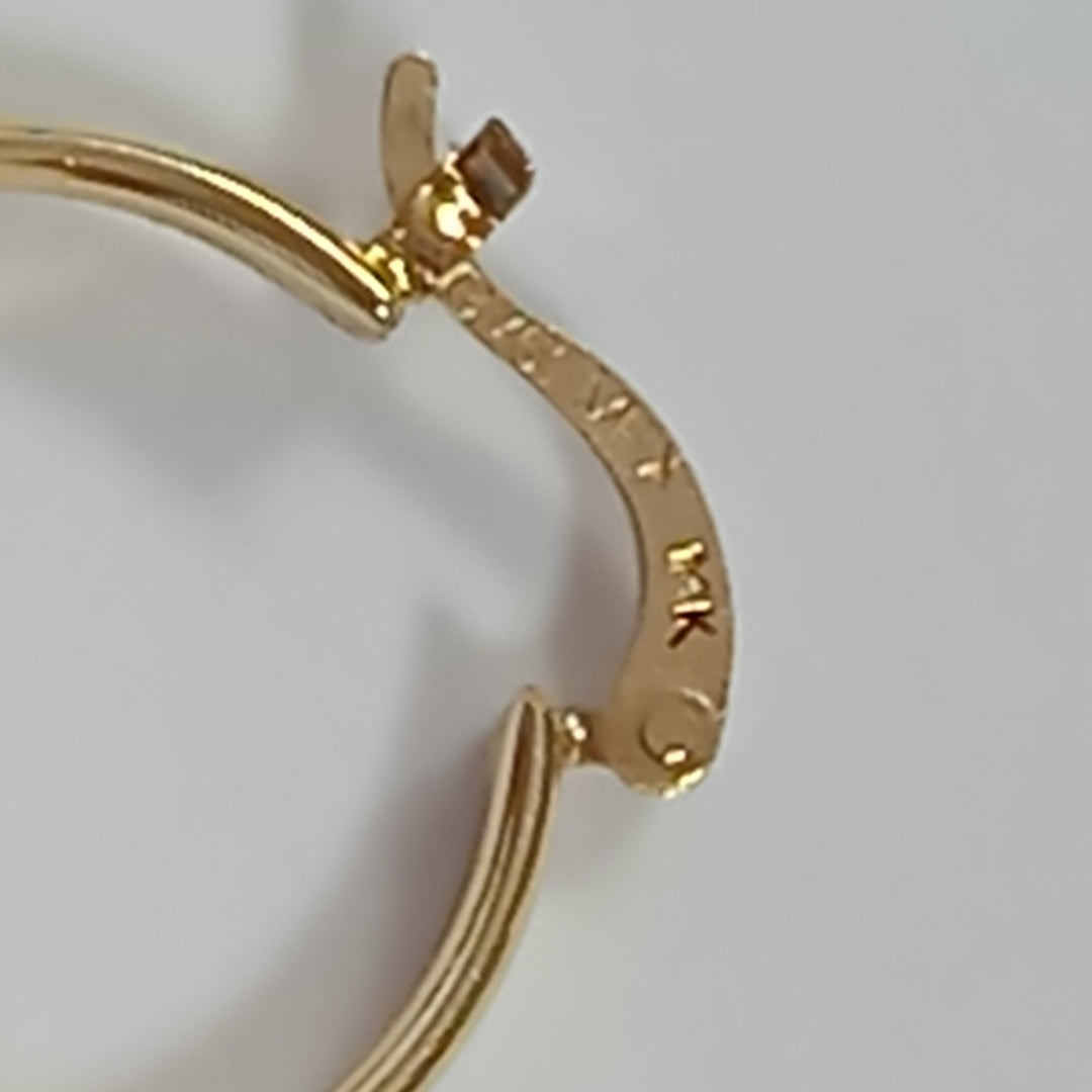 ARRACADAS PAR ORO 14 K 2.3 GRMS (SEMINUEVO)