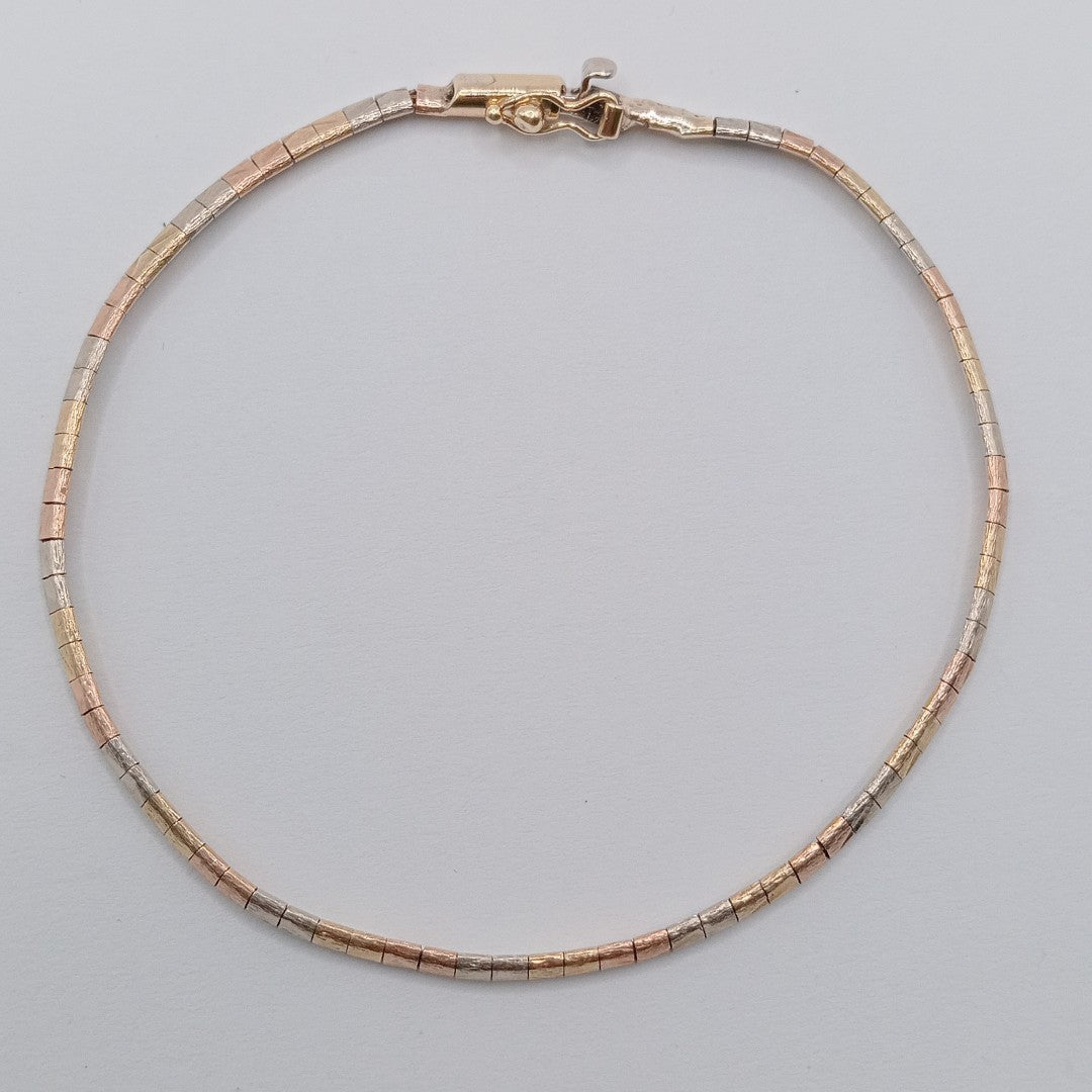 PULSERA ORO COMBINADO 10 K 5 GRMS (SEMINUEVO)