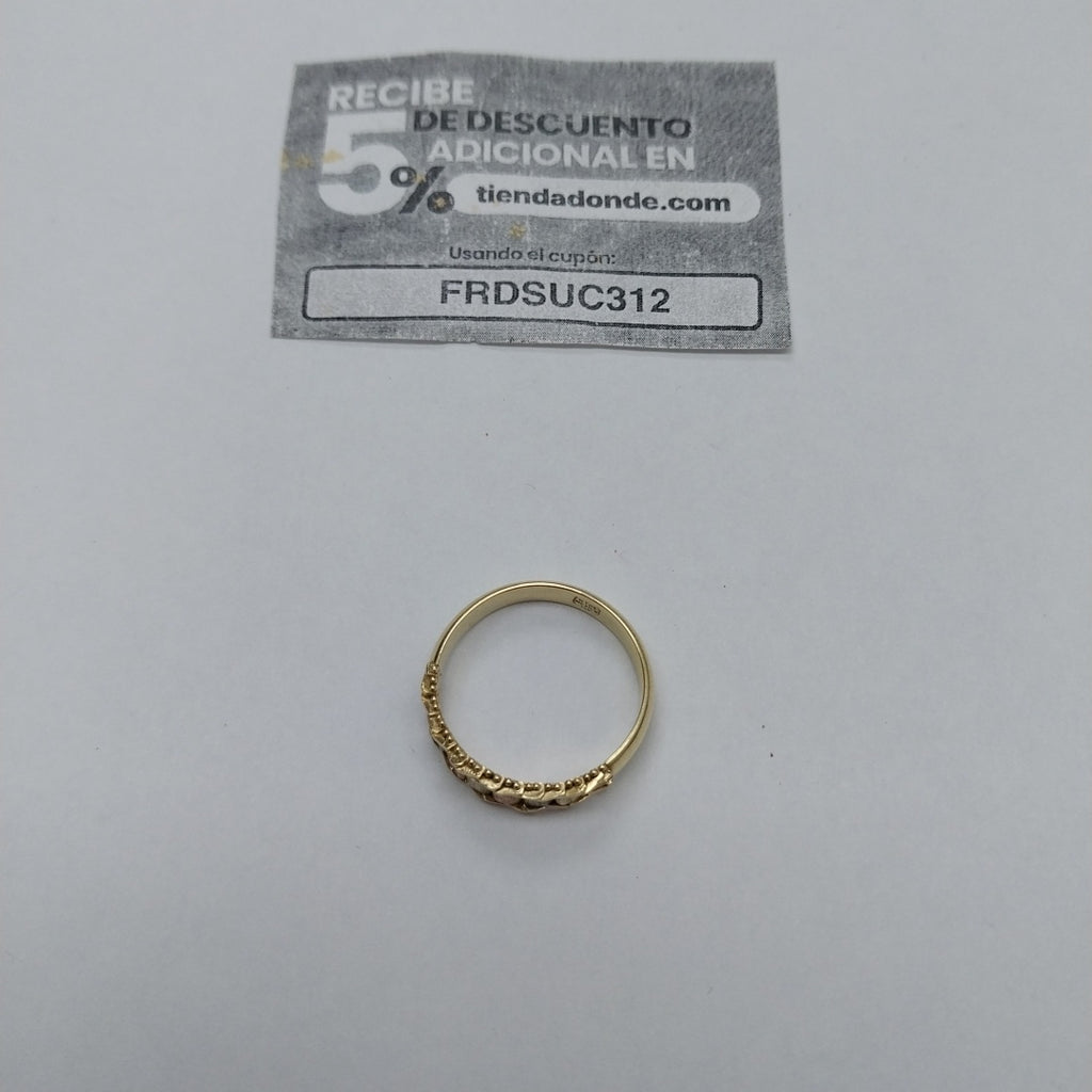 ANILLO ORO, ORO COMBINADO 14 K 3.5 GRMS (SEMINUEVO)