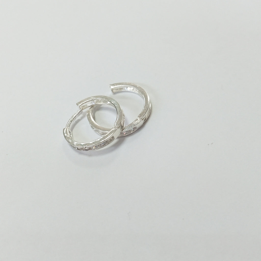 ARRACADAS C/CIRCONIAS PLATA .925 2.1 GR (NUEVO)