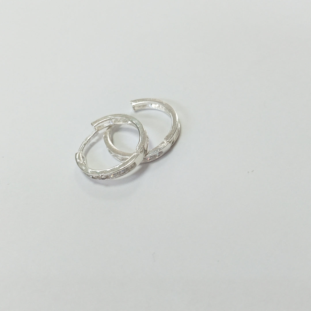ARRACADAS C/CIRCONIAS PLATA .925 2.1 GR (NUEVO)