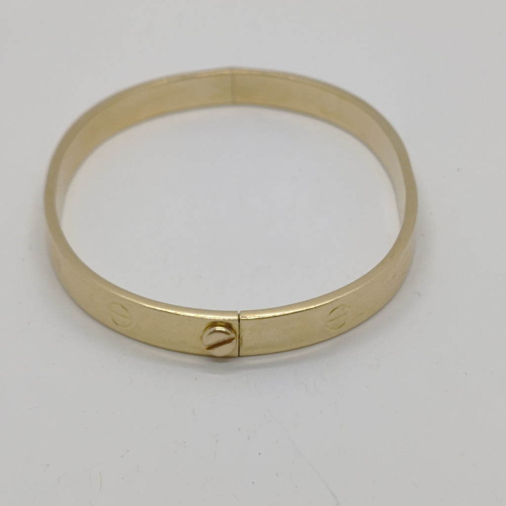 PULSERA RIGIDA ORO 14 K 13.9 GRMS (SEMINUEVO)