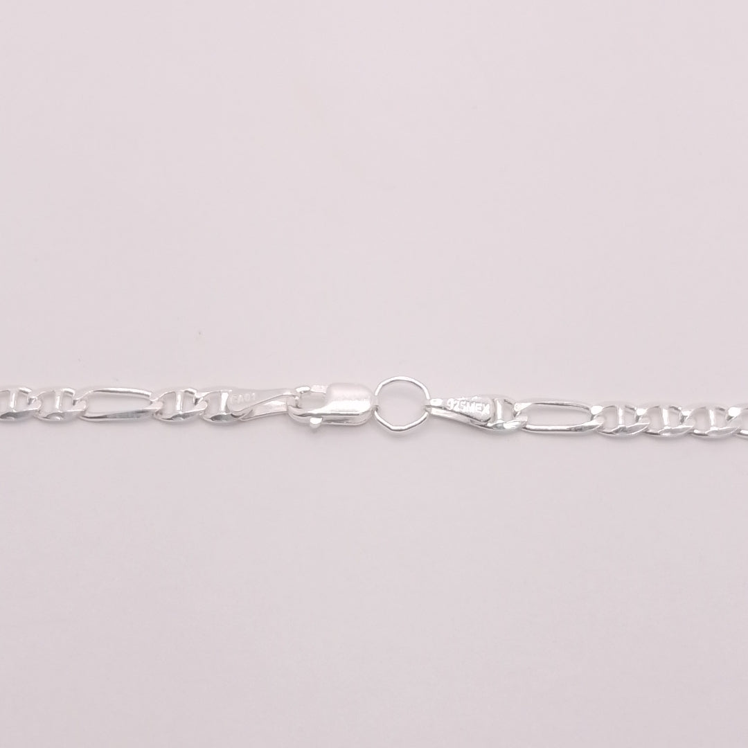 CADENA TEJIDO 3X1 PLATA .925 60 CM 8.4 GR (NUEVO)