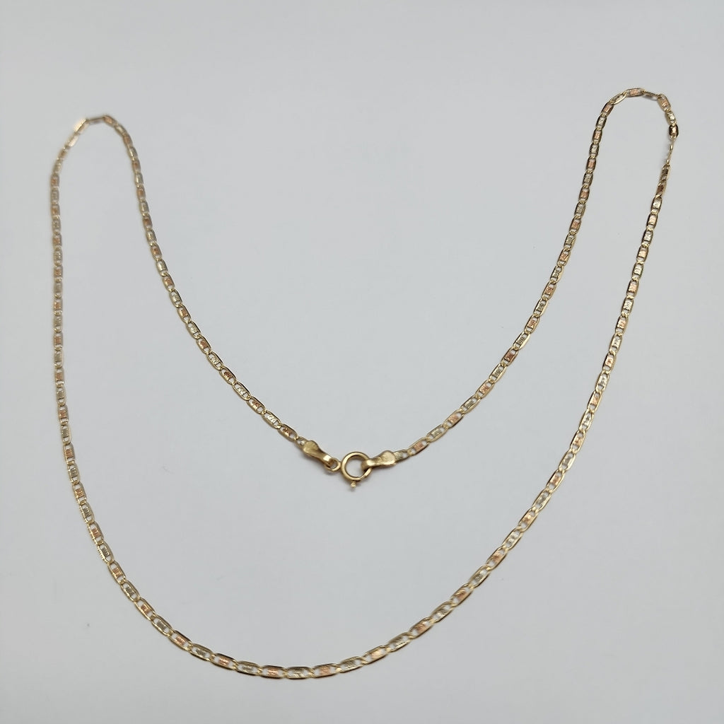 CADENA ORO COMBINADO 10 K 2.1 GRMS (SEMINUEVO)