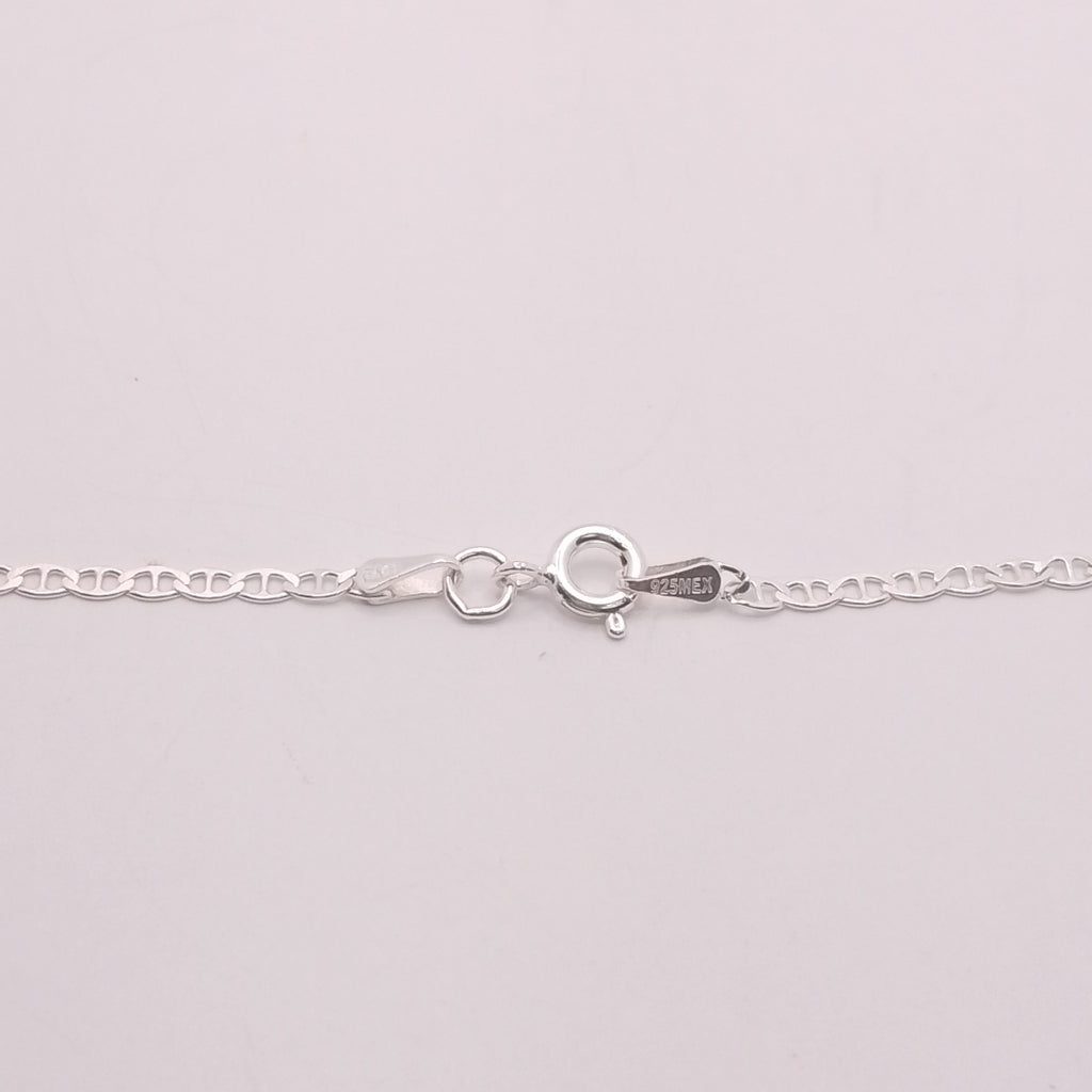 CADENA TEJIDO GUCHI PLATA .925 55 CM 3.5 GR (NUEVO)