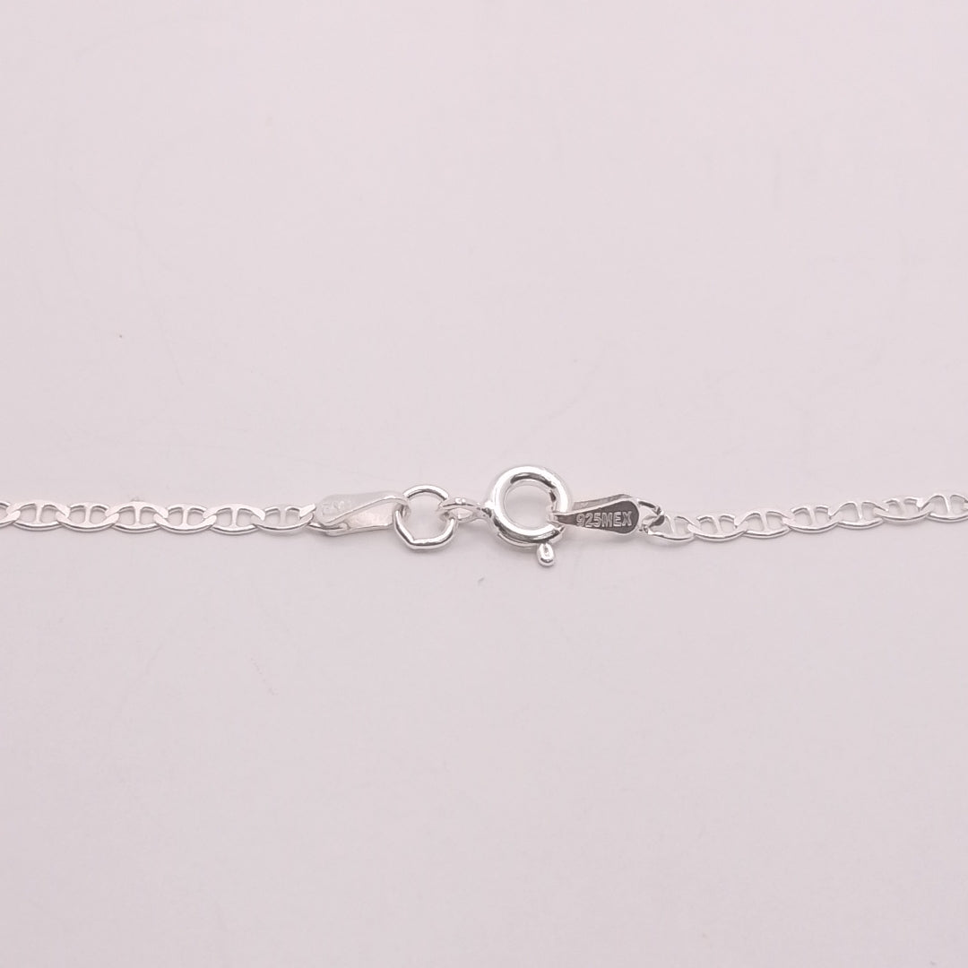 CADENA TEJIDO GUCHI PLATA .925 55 CM 3.5 GR (NUEVO)