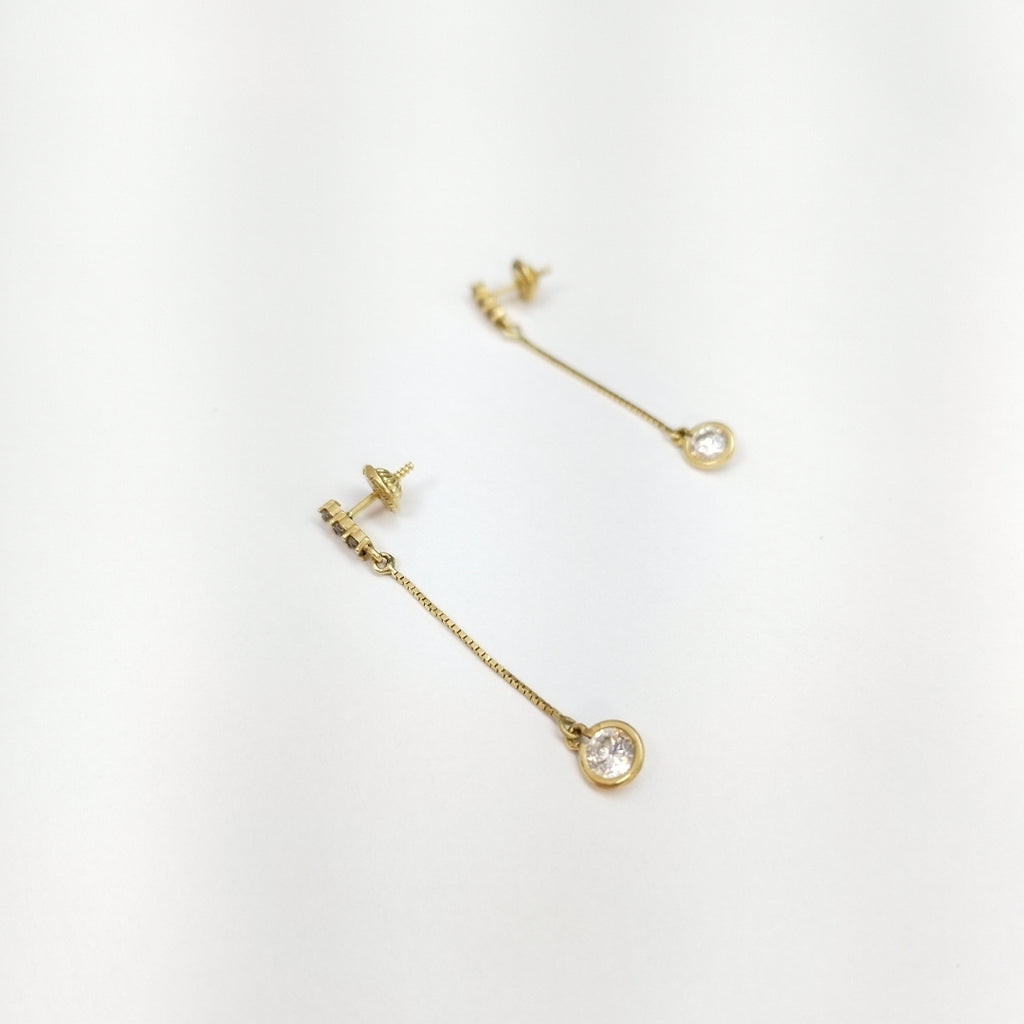 BROQUELES PAR ORO 14 K 1.2 GRMS (SEMINUEVO)